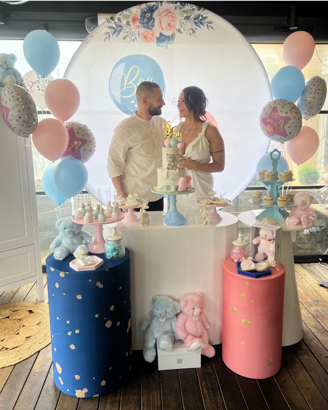 Baby Shower bleu ou rose
